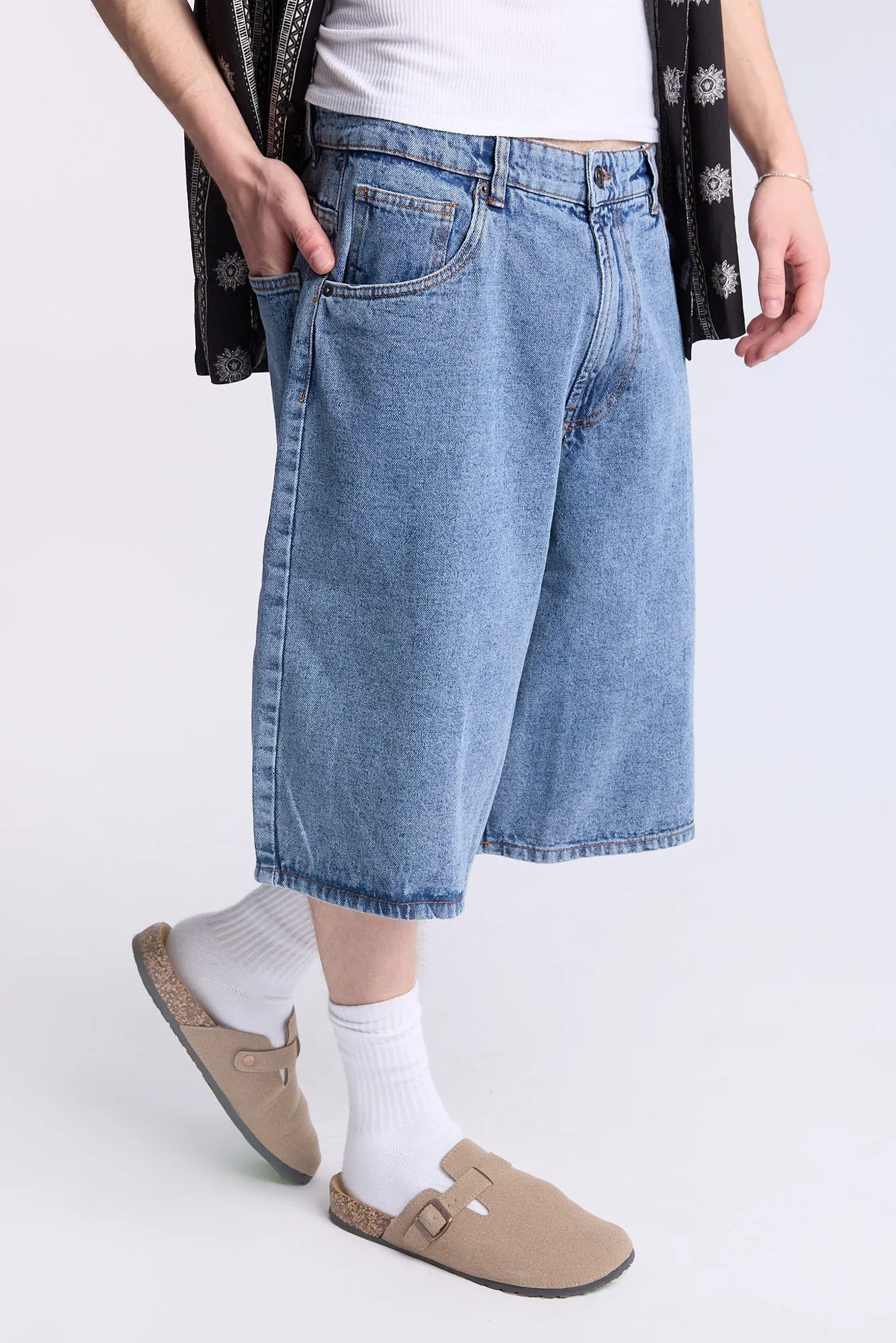 Arsenic Mens Baggy Denim Shorts