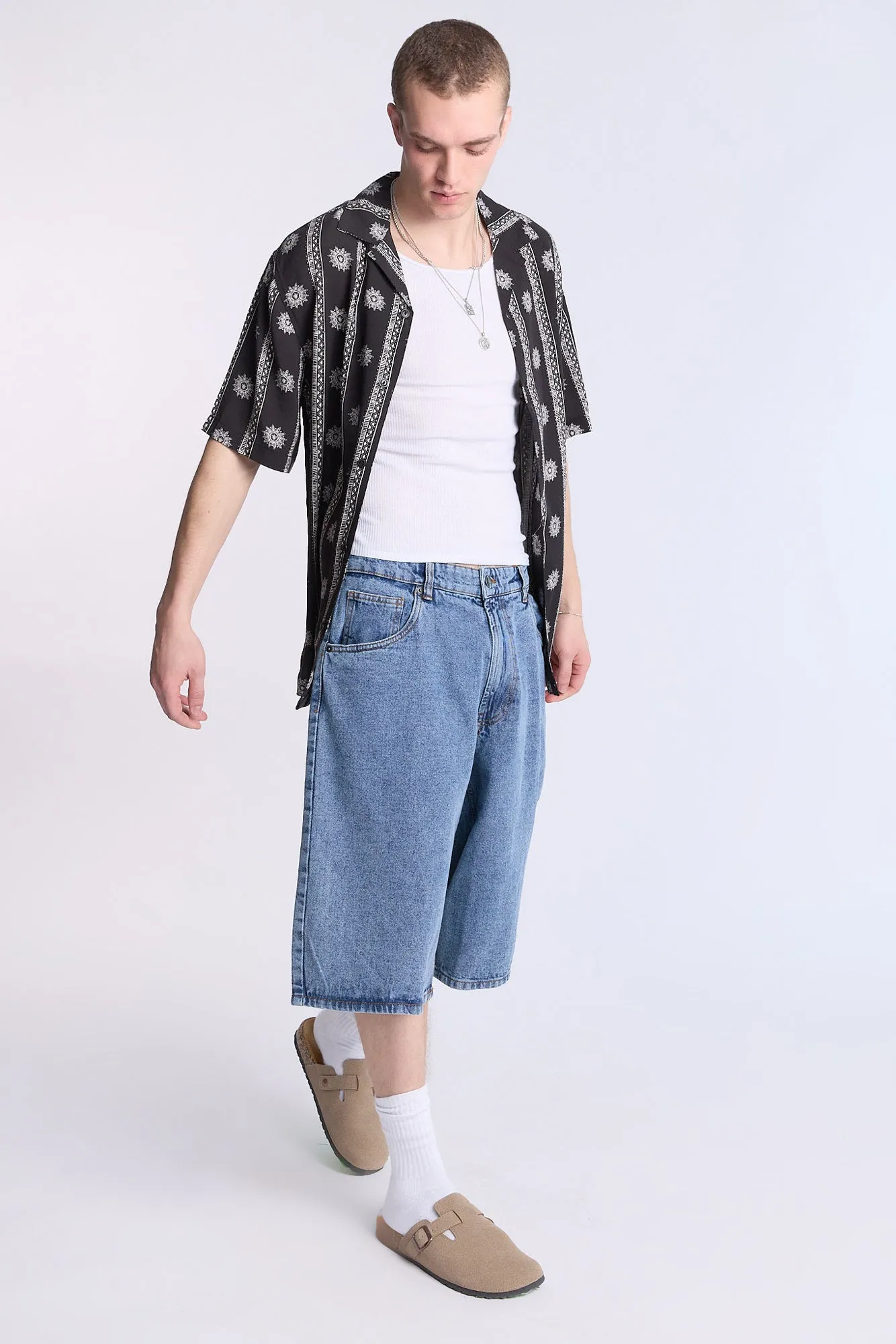 Arsenic Mens Baggy Denim Shorts