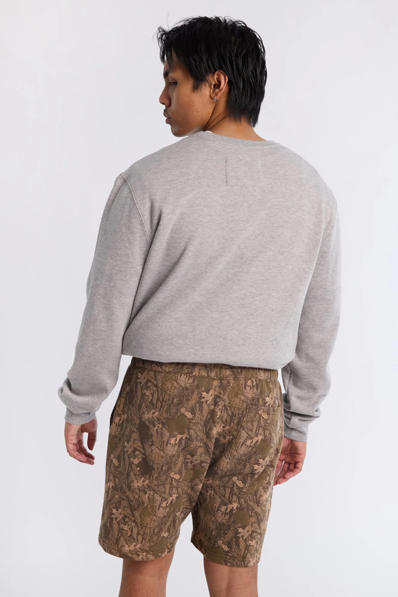 Arsenic Mens Tree Camo Fleece Shorts