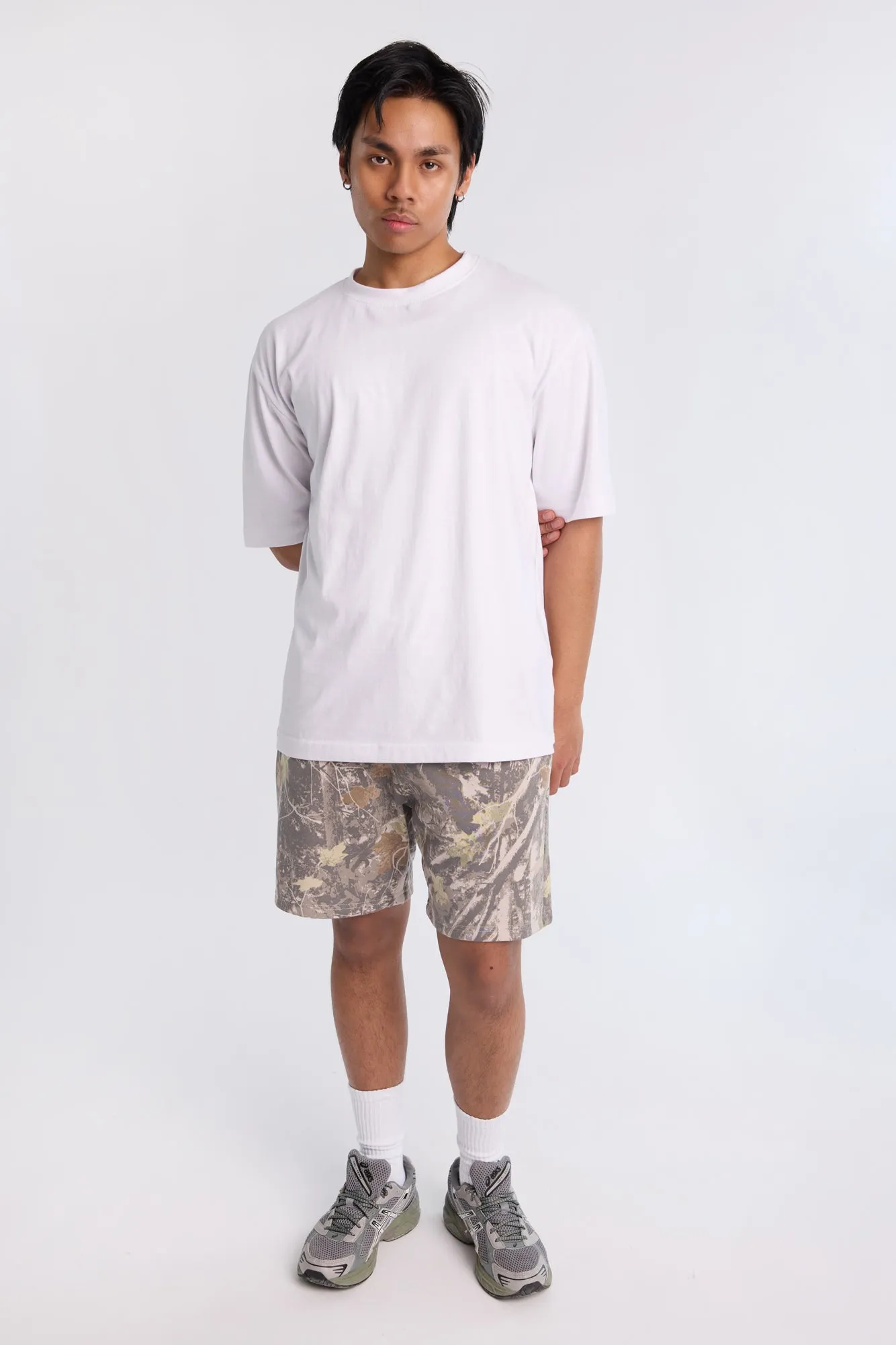 Arsenic Mens Tree Camo Fleece Shorts