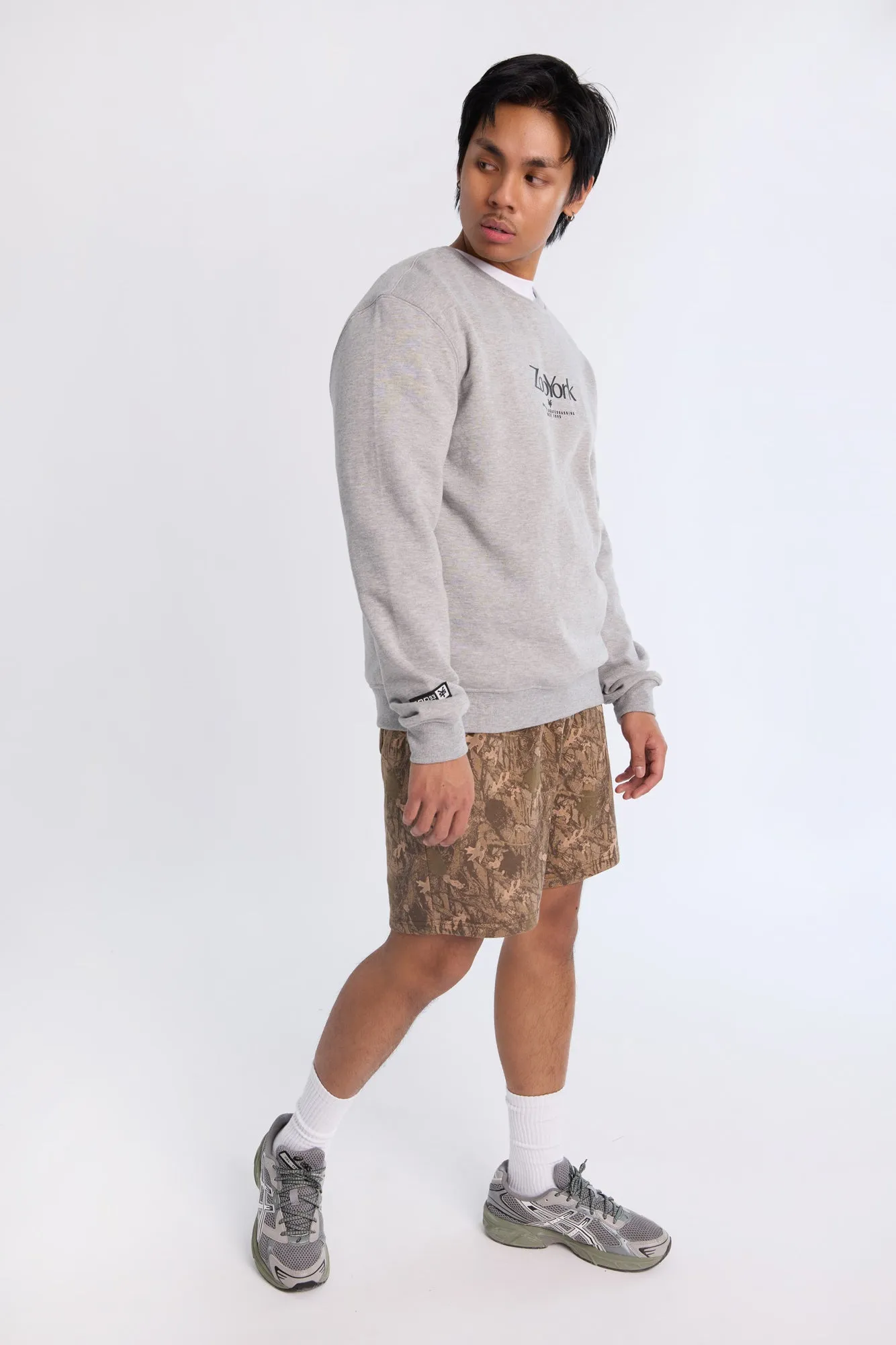 Arsenic Mens Tree Camo Fleece Shorts