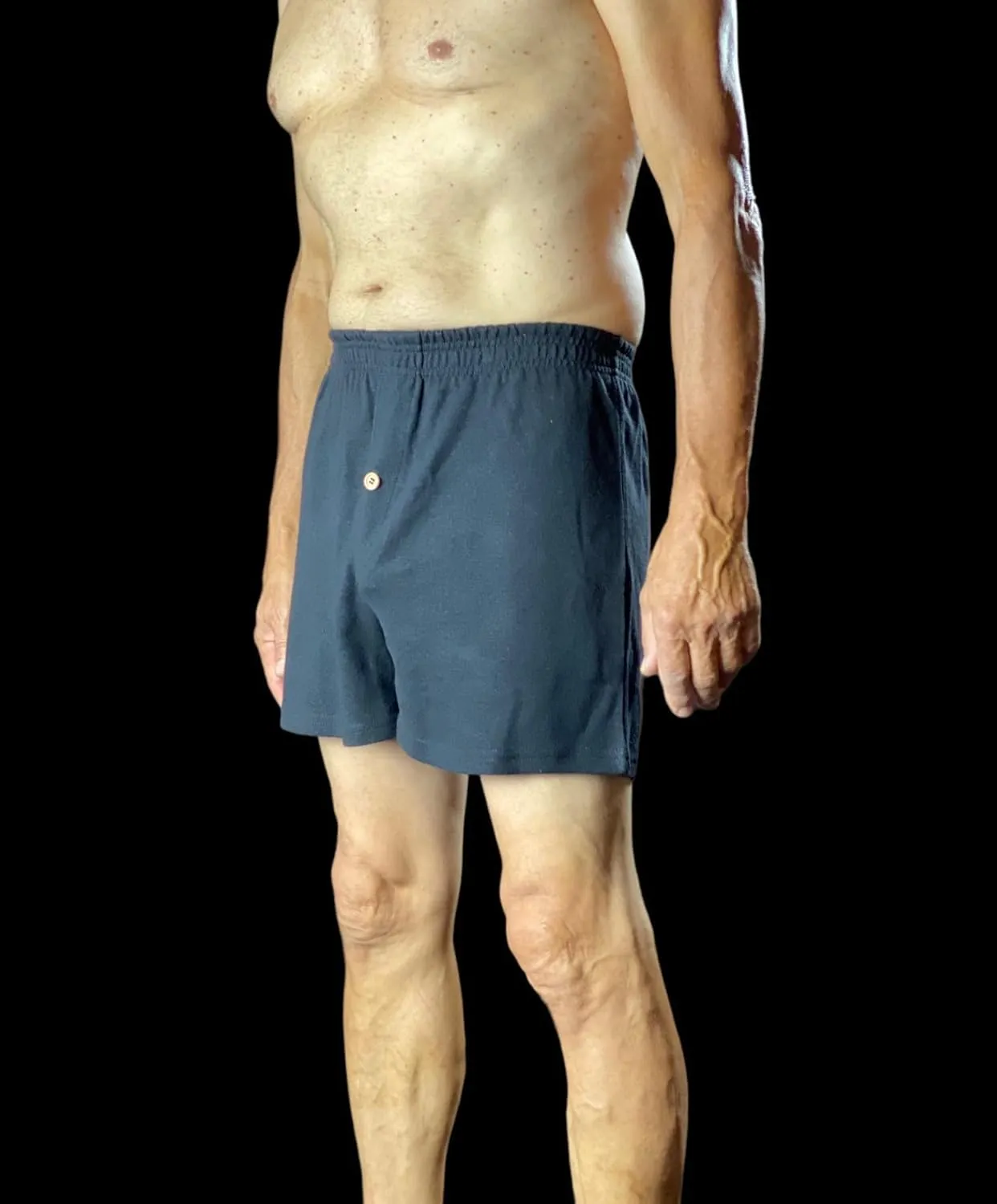 Asatre Hemp and Organic Cotton Boxer Shorts, Functional Button Fly Boxers