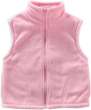 Baby Boys&Girls Polar Fleece Sleeveless Jacket Outerwear Vests