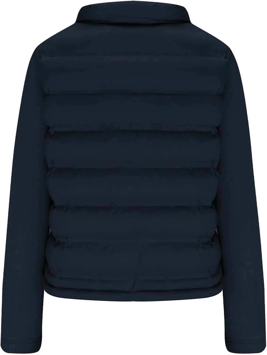 Borniu Womens Winter Cropped Puffer Jacket Coat Splice Short Warm Quilted Jacket Lightweight Down Coats with Pockets