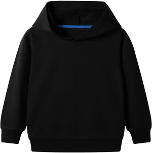 Boy's Soid Fleece Hoodie Classic Dot Hooded Youth Sweatshirt Youth Long Sleeve Pullover Hoodie