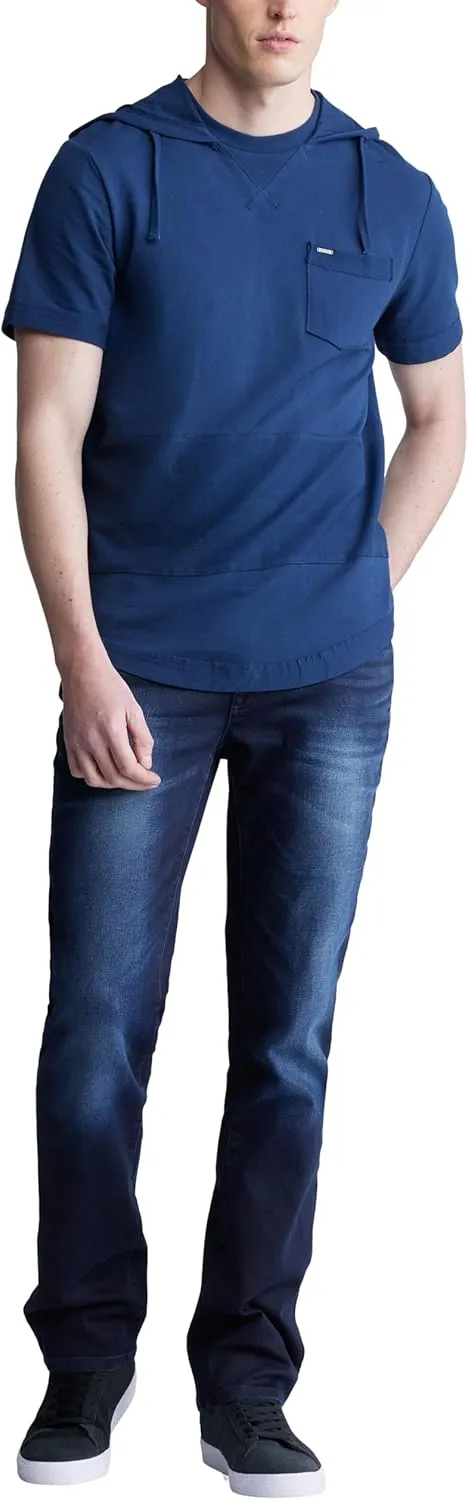 Buffalo David Bitton Men's Short Sleeve French Terry Hoodie