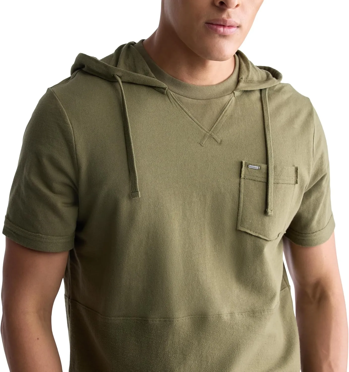 Buffalo David Bitton Men's Short Sleeve French Terry Hoodie