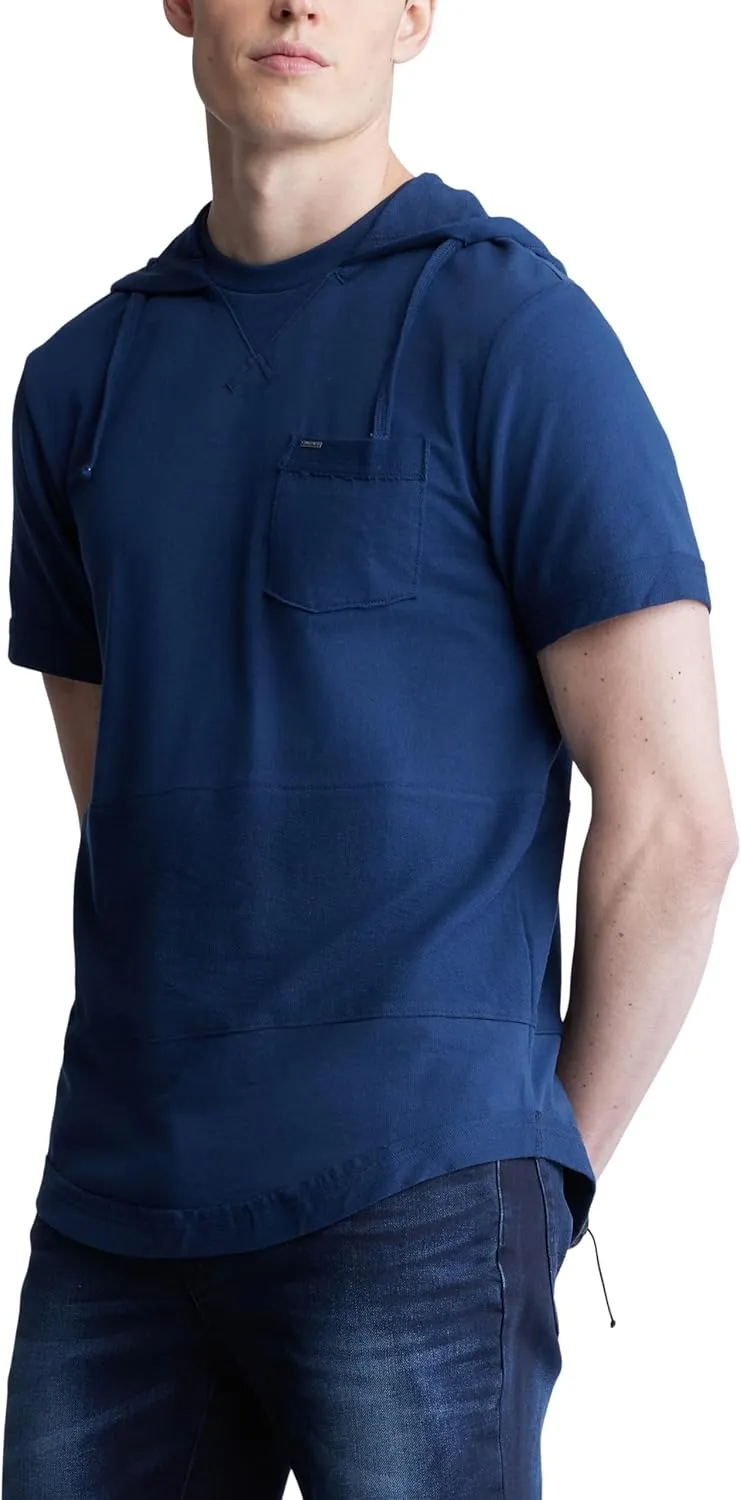 Buffalo David Bitton Men's Short Sleeve French Terry Hoodie