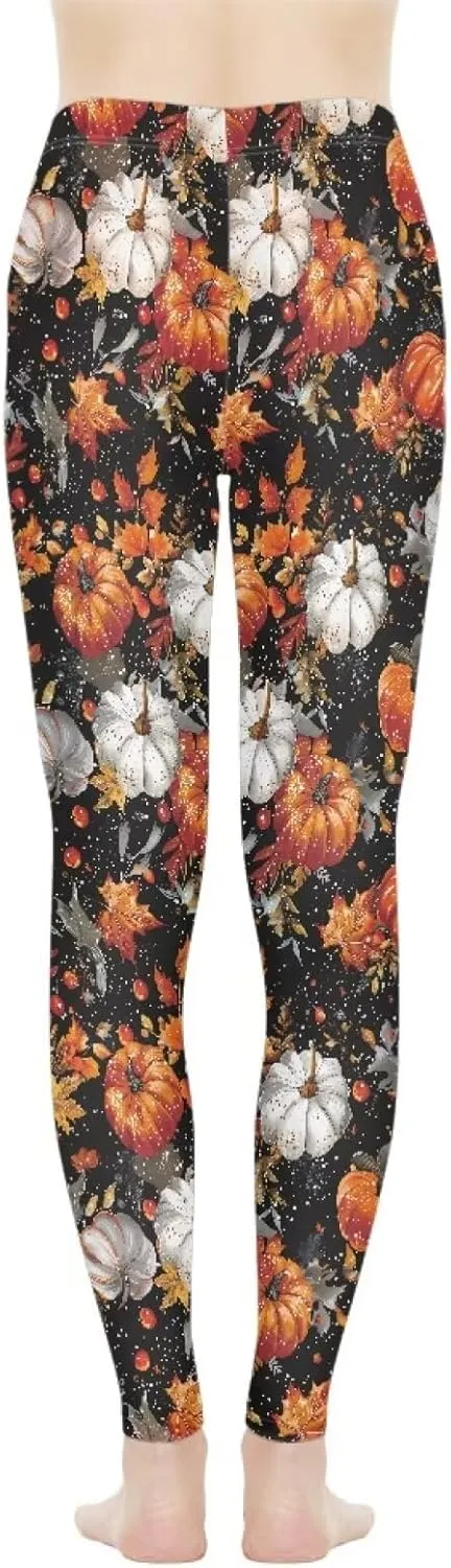 Bulopur Thanksgiving Fall Yoga Pants Full Length Workout Sweatpants Leggings Trousers for Women