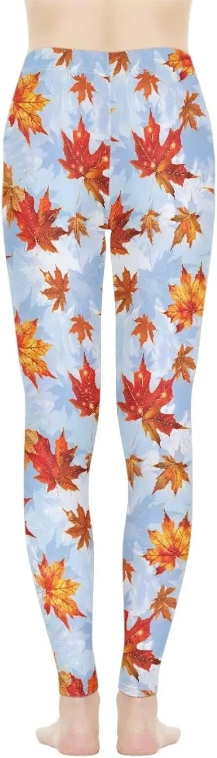 Bulopur Thanksgiving Fall Yoga Pants Full Length Workout Sweatpants Leggings Trousers for Women