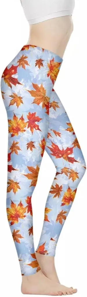 Bulopur Thanksgiving Fall Yoga Pants Full Length Workout Sweatpants Leggings Trousers for Women