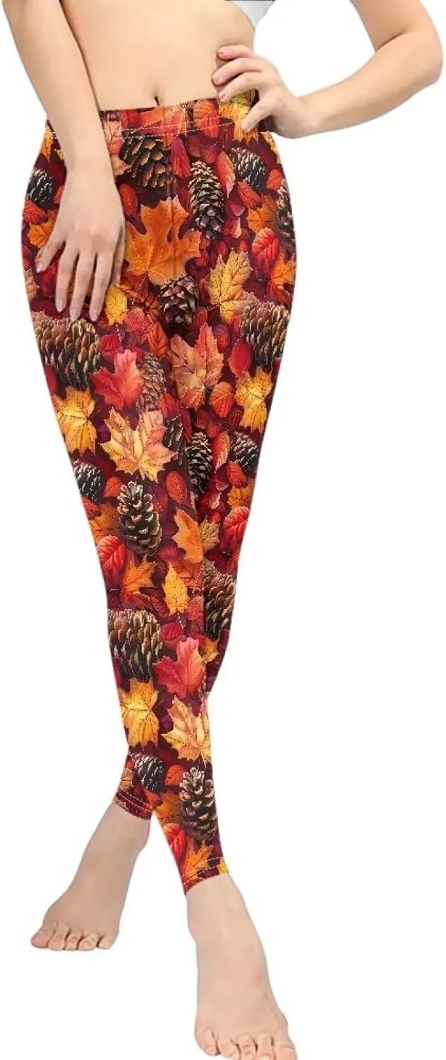 Bulopur Thanksgiving Fall Yoga Pants Full Length Workout Sweatpants Leggings Trousers for Women