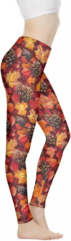 Bulopur Thanksgiving Fall Yoga Pants Full Length Workout Sweatpants Leggings Trousers for Women