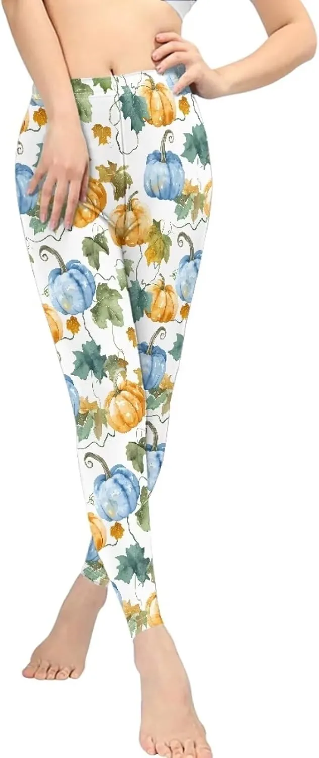 Bulopur Thanksgiving Fall Yoga Pants Full Length Workout Sweatpants Leggings Trousers for Women
