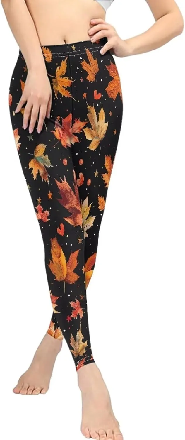 Bulopur Thanksgiving Fall Yoga Pants Full Length Workout Sweatpants Leggings Trousers for Women