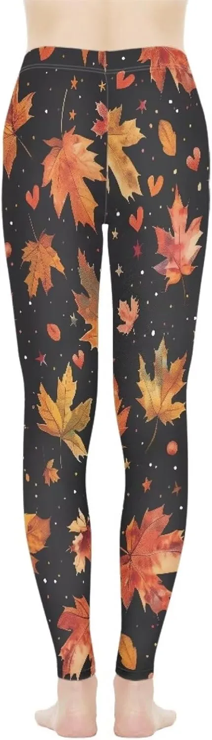 Bulopur Thanksgiving Fall Yoga Pants Full Length Workout Sweatpants Leggings Trousers for Women