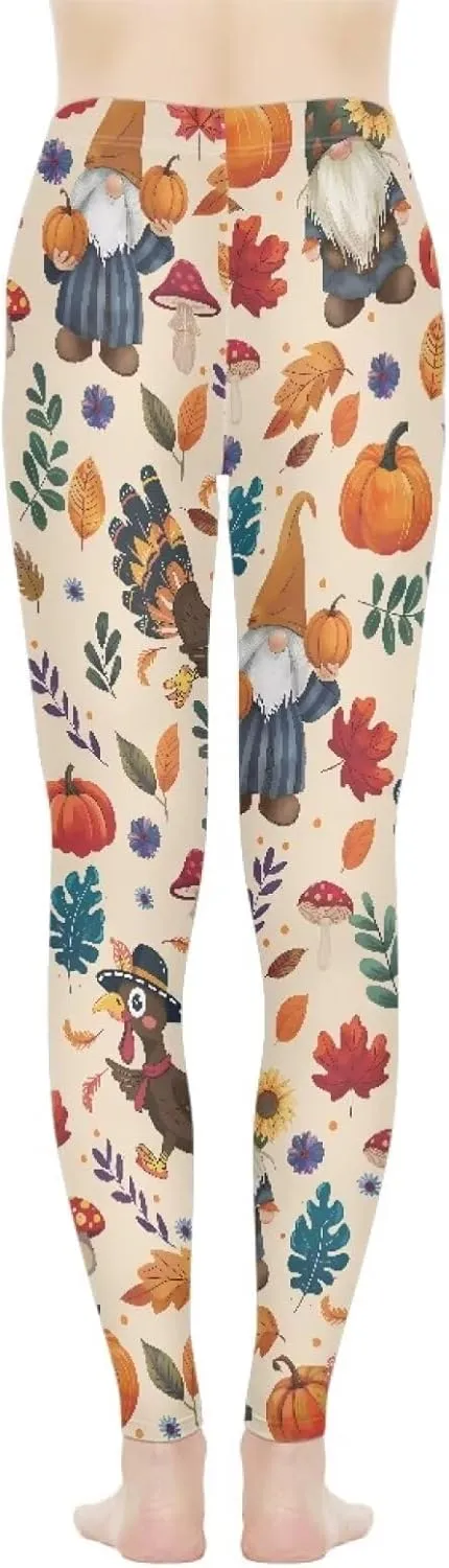 Bulopur Thanksgiving Fall Yoga Pants Full Length Workout Sweatpants Leggings Trousers for Women
