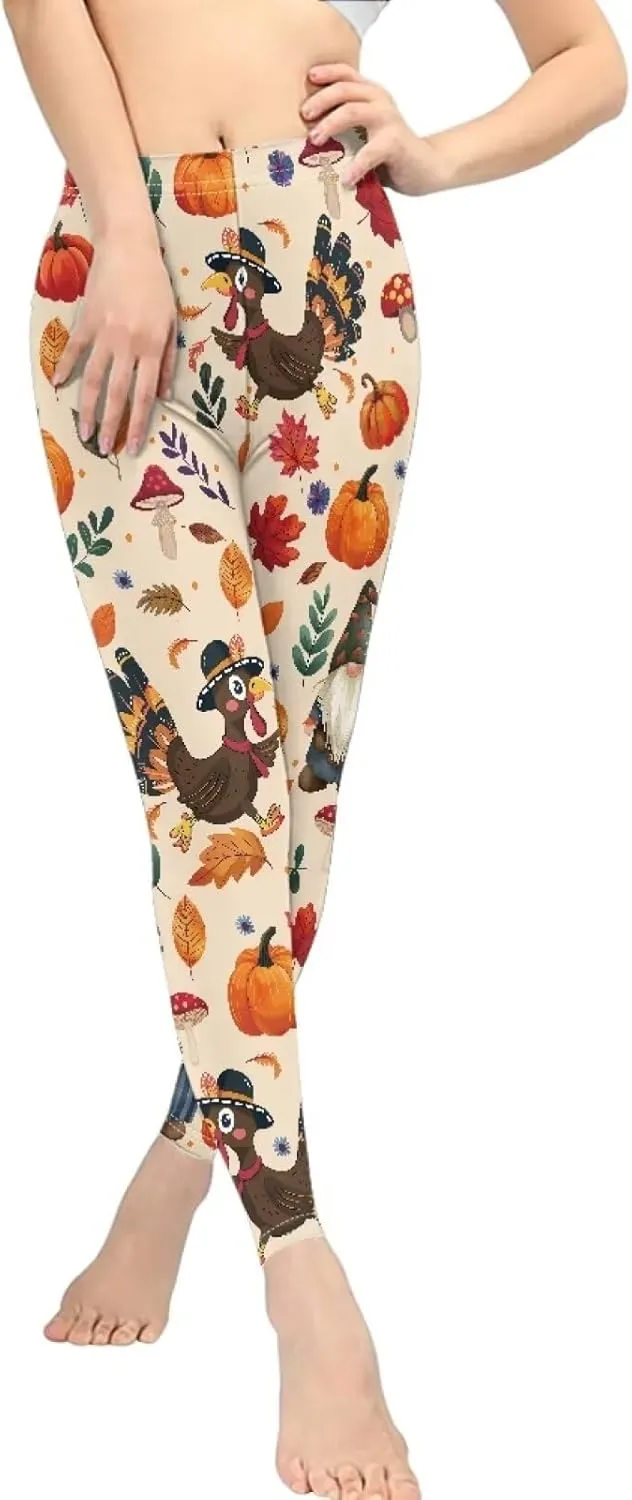 Bulopur Thanksgiving Fall Yoga Pants Full Length Workout Sweatpants Leggings Trousers for Women