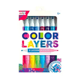 Colour Layers Double Ended Layering Markers Set of 8 - 16 Colours