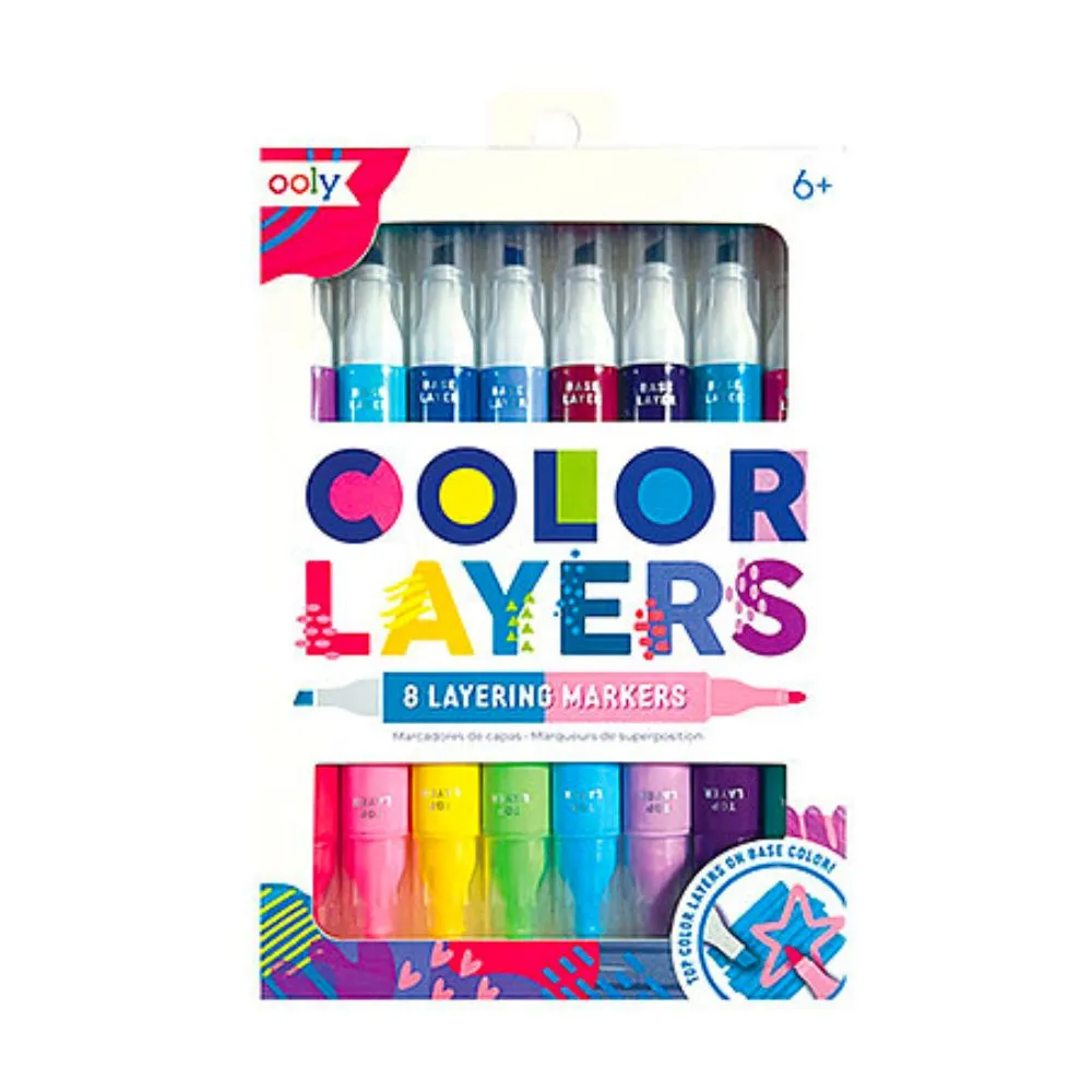Colour Layers Double Ended Layering Markers Set of 8 - 16 Colours