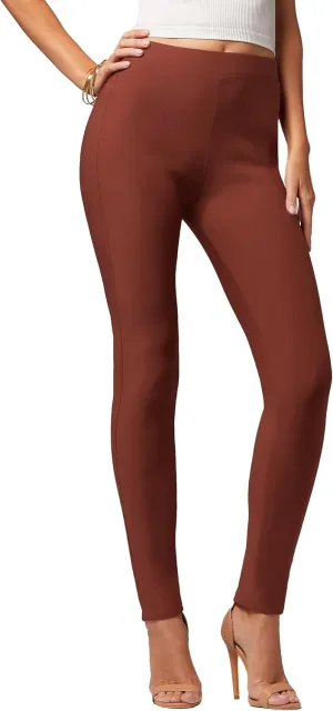 Conceited Stretch Ponte Pants for Women - Dressy Leggings - High Waist Shaping Butt Lifting