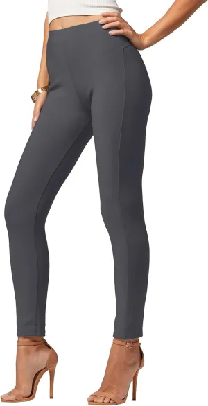 Conceited Stretch Ponte Pants for Women - Dressy Leggings - High Waist Shaping Butt Lifting