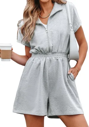 CUPSHE Women's Romper Wide Leg Jumpsuits Sleeveless Dressy Casual Outfits Overall Outfit