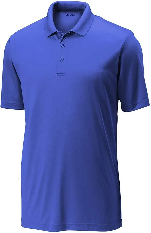 DRIEQUIP Mens Moisture Wicking Golf Polos Sizes XS-4XL