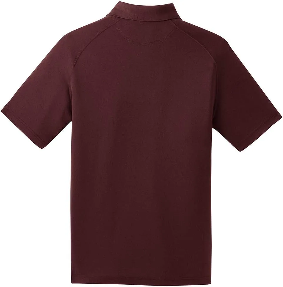DRIEQUIP Mens Moisture Wicking Raglan Polo Sizes XS-4XL