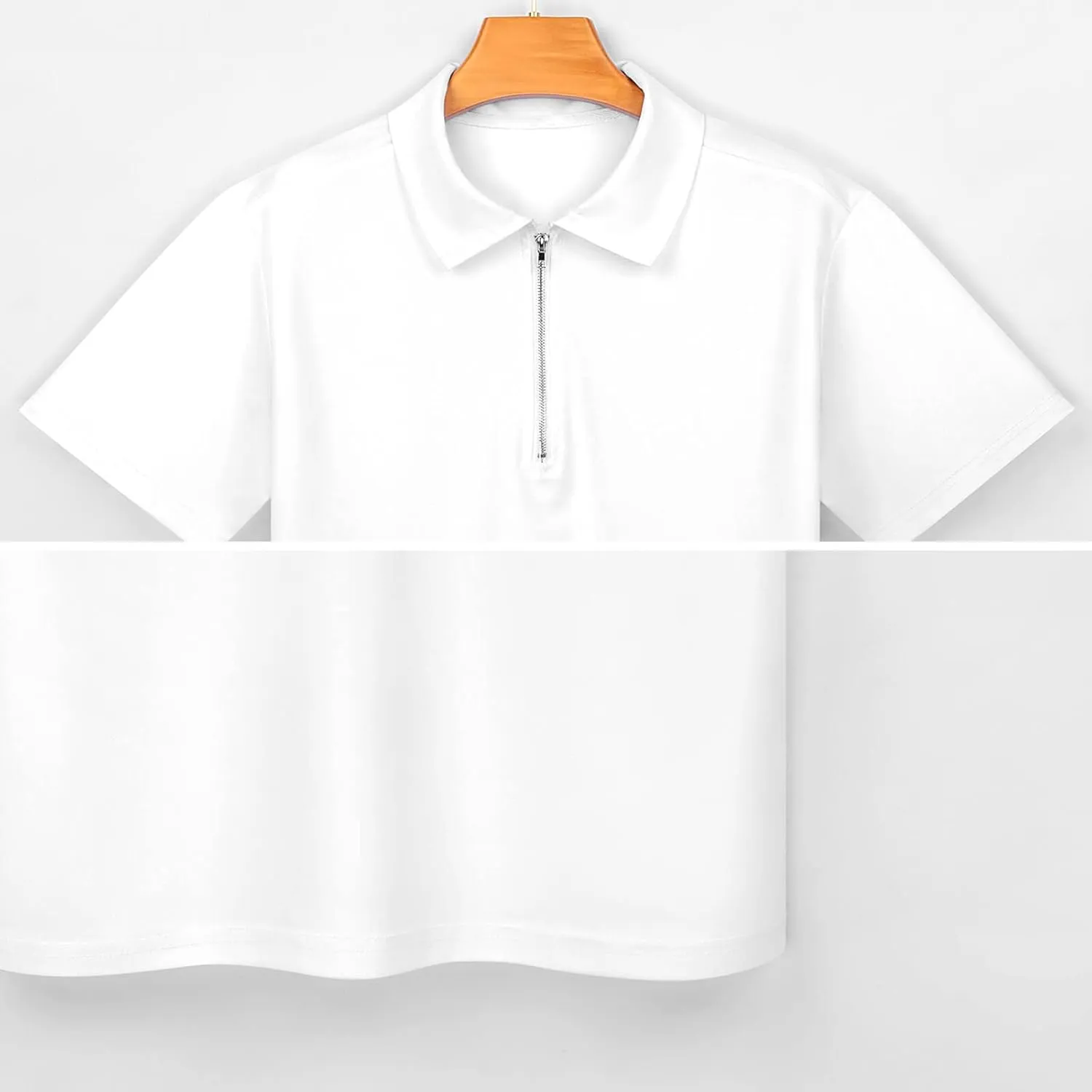 Dry Fit Print Moisture Wicking Performance Short Sleeve Polo Shirt Golf Polos for Men