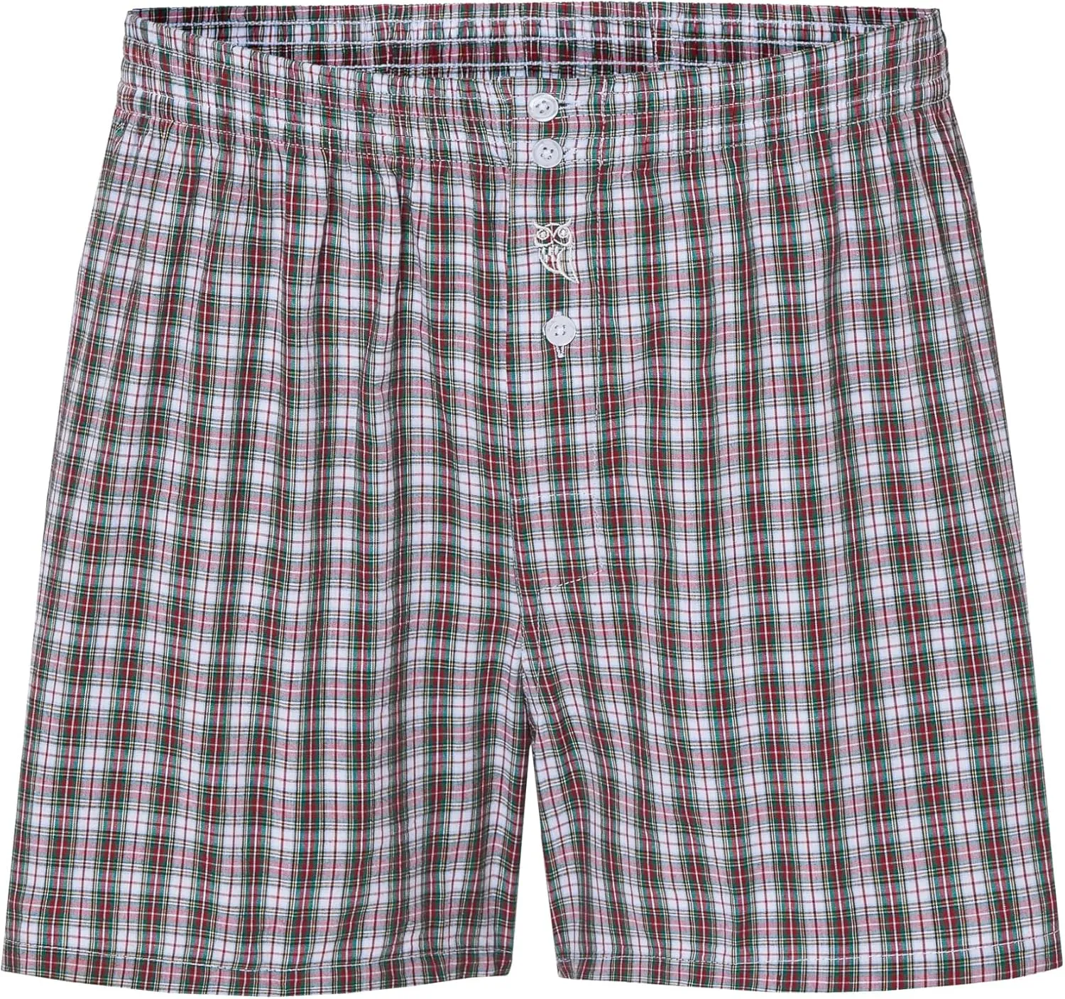 El Bho Nocturno Men's Boxer Briefs Classic Woven 1 Unit Checkered Striped Underwear for Men Boxers for Men
