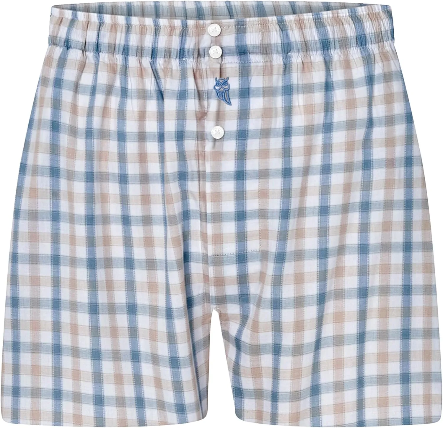 El Bho Nocturno Men's Boxer Briefs Classic Woven 1 Unit Checkered Striped Underwear for Men Boxers for Men