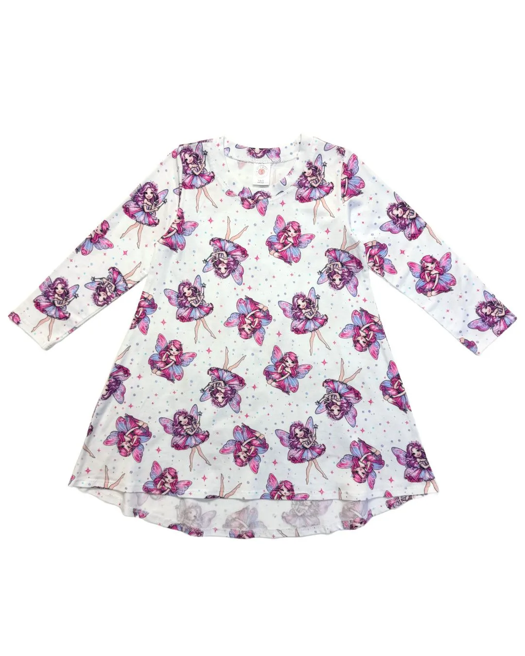 Esme Fairies Long Sleeve Swing Dress