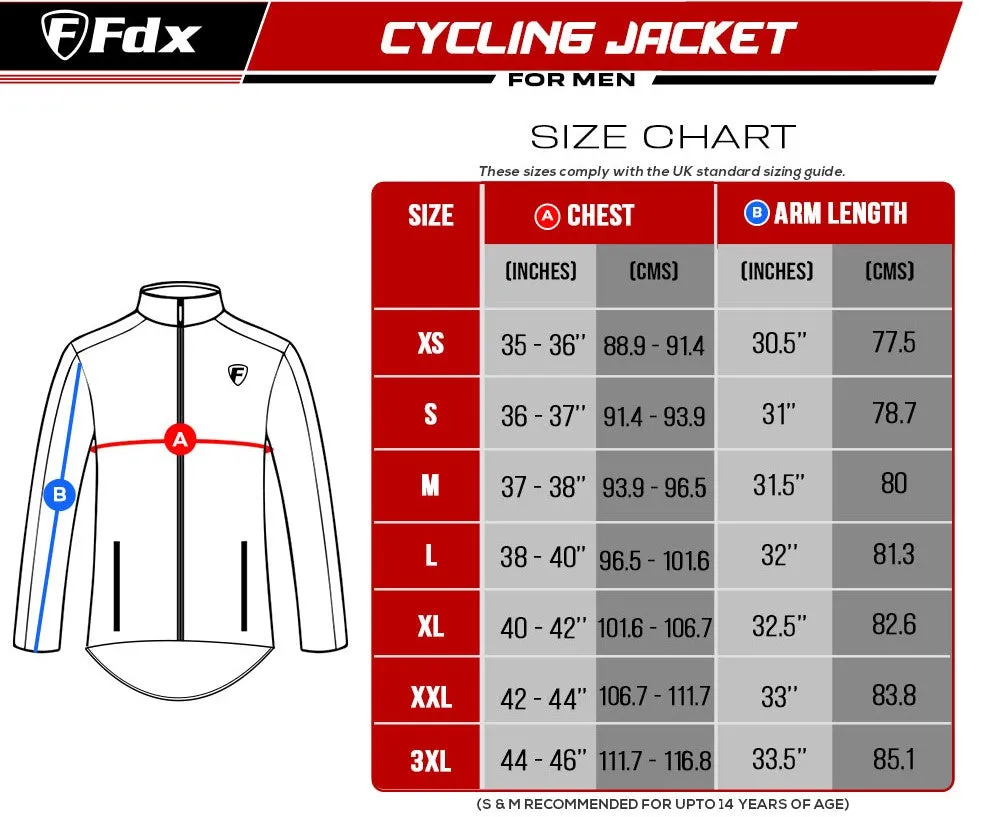 Fdx Apollux Blue Men's Windproof Cycling Jacket