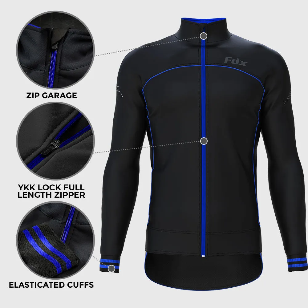 Fdx Apollux Blue Men's Windproof Cycling Jacket