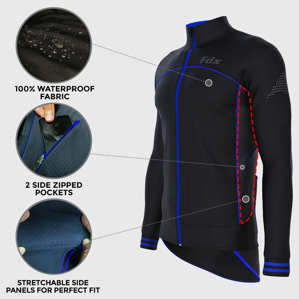 Fdx Apollux Blue Men's Windproof Cycling Jacket