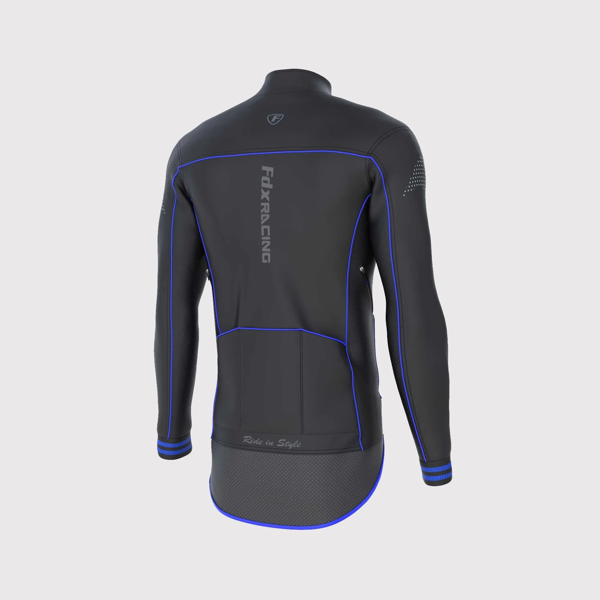 Fdx Apollux Blue Men's Windproof Cycling Jacket