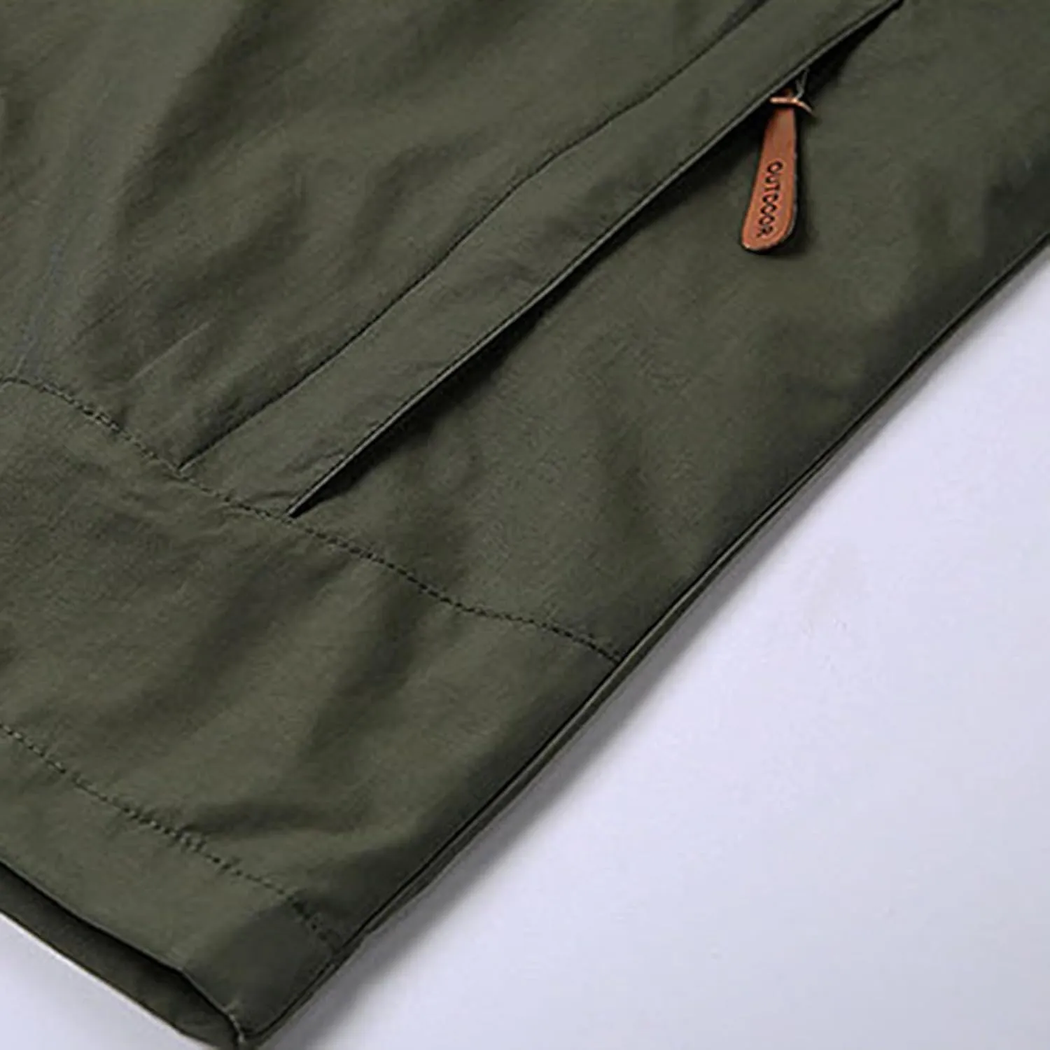 Functional Windbreaker Jacket Mens Lightweight Waterproof Softshell Raincoat Hooded Outdoor Hiking Coat