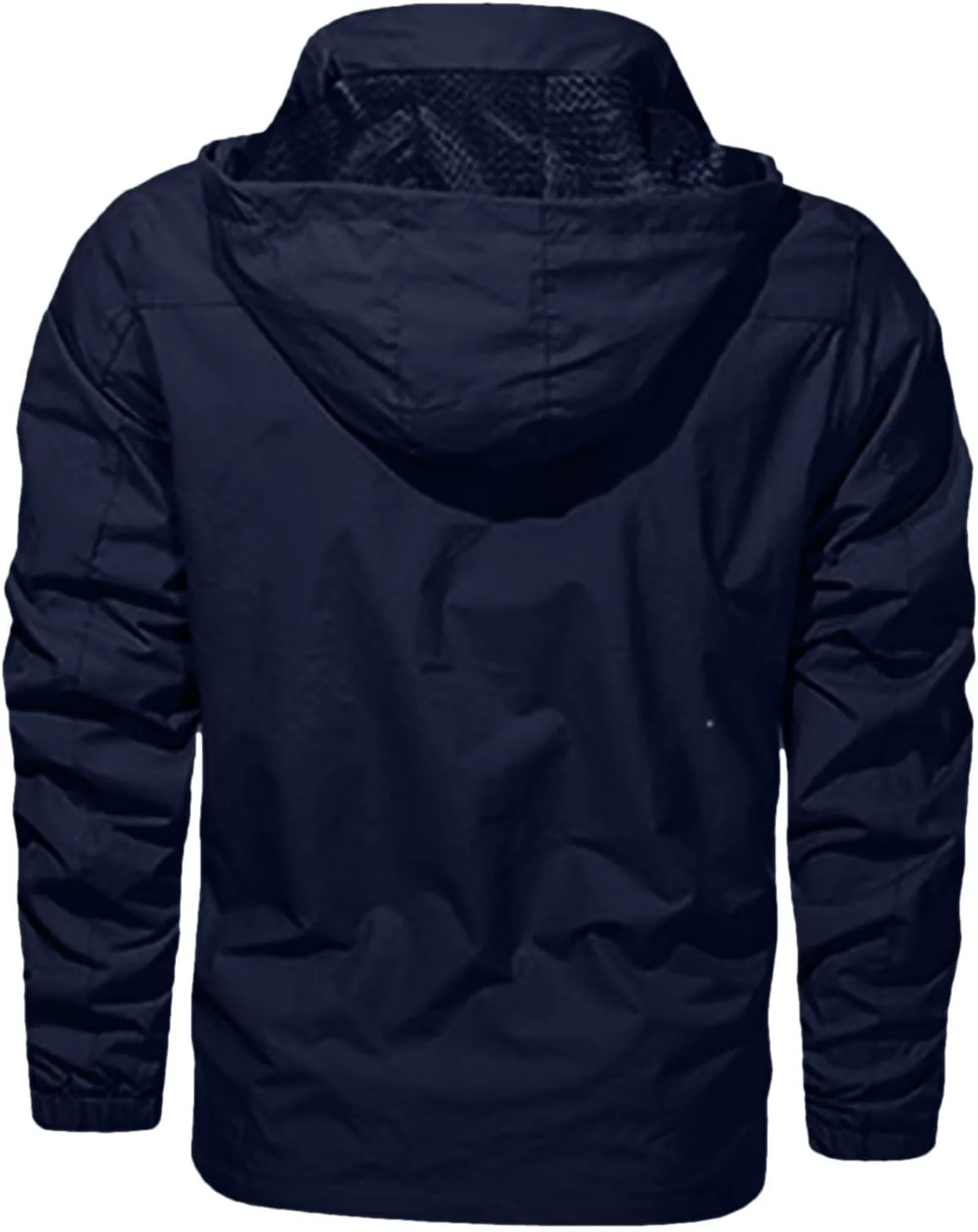 Functional Windbreaker Jacket Mens Lightweight Waterproof Softshell Raincoat Hooded Outdoor Hiking Coat