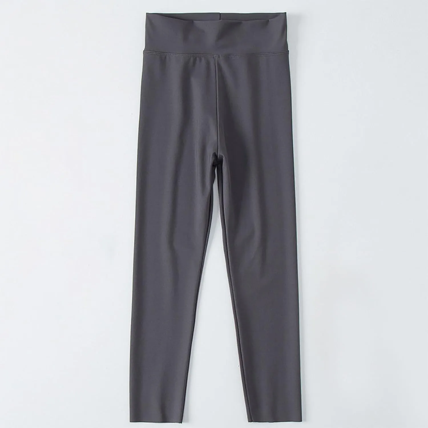 Girls' Leggings Solid Colour Girls Athletic Leggings High Waisted Tight Pants Stretch Comfort Bottom Yoga Trousers