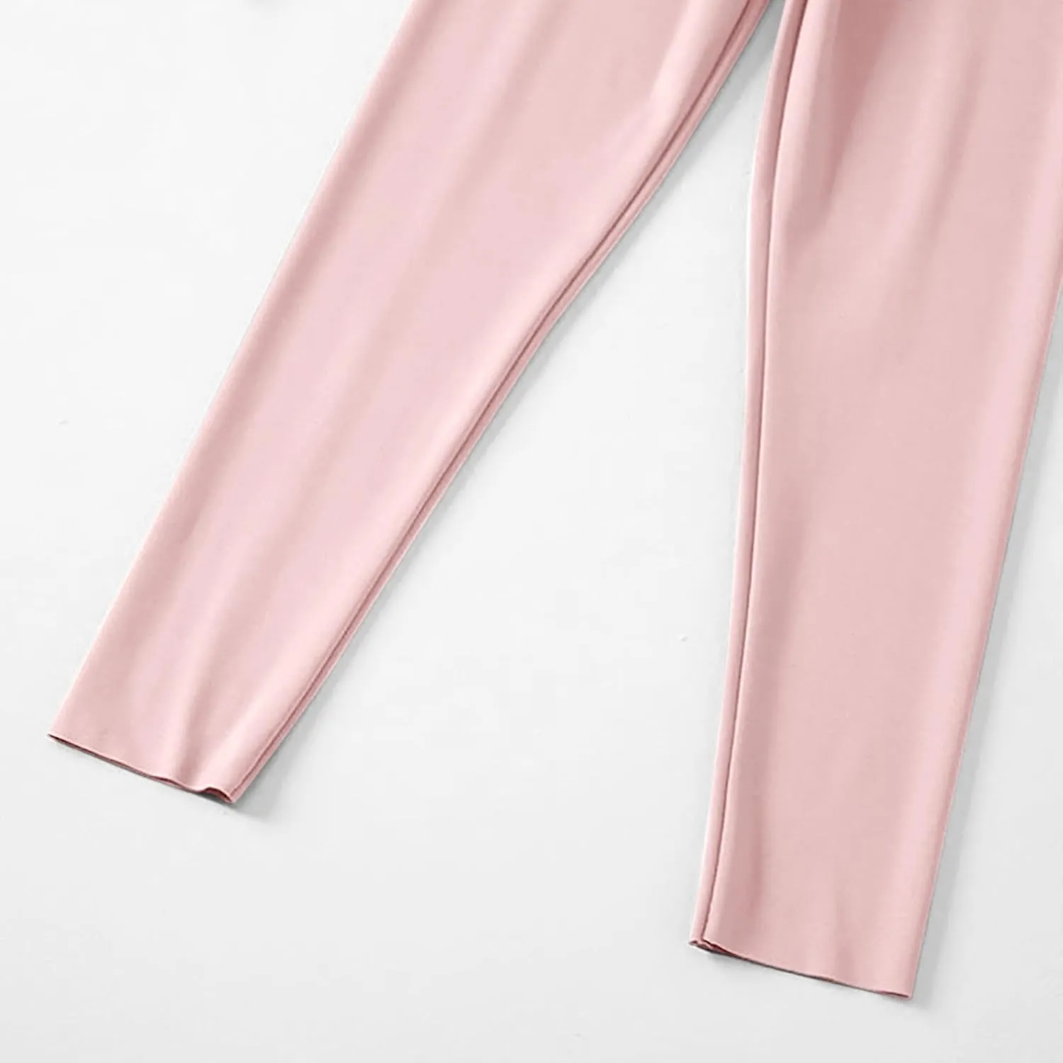 Girls' Leggings Solid Colour Girls Athletic Leggings High Waisted Tight Pants Stretch Comfort Bottom Yoga Trousers