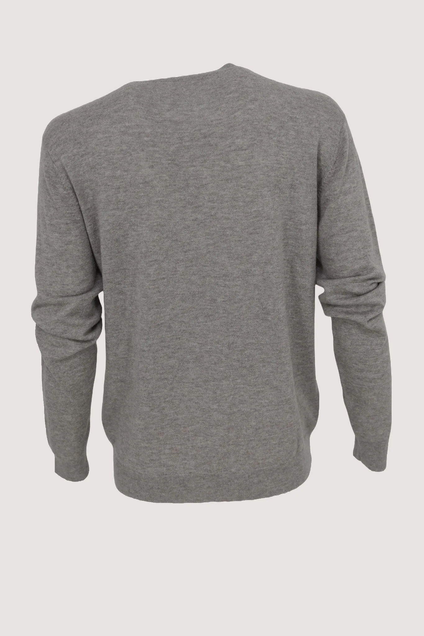 Grey Melange Grandpa Pullover