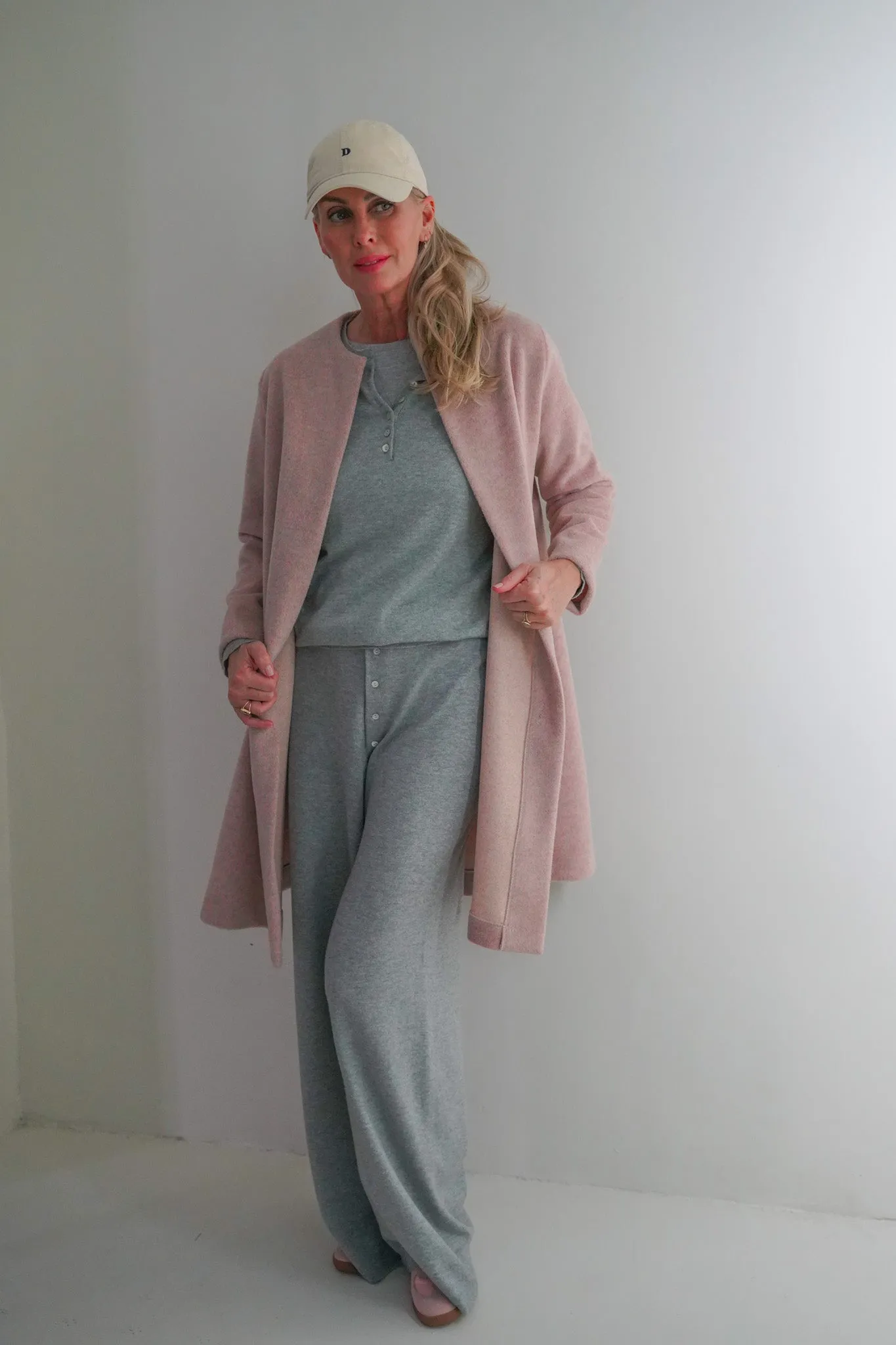 Grey Melange Grandpa Pullover