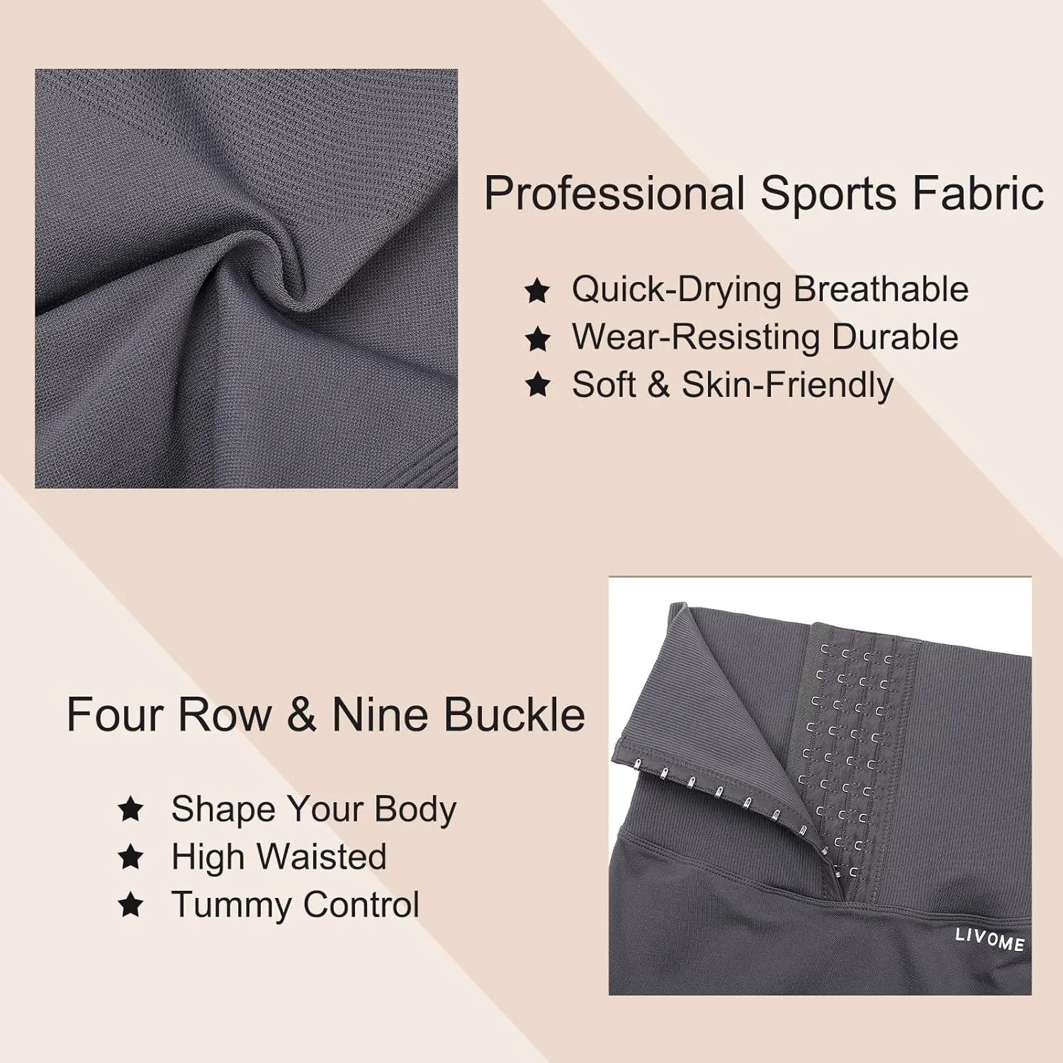 High Waist Corset Leggings for Women Waist Trainer Tummy Control Yoga Pants with Adjustable Waist Belt