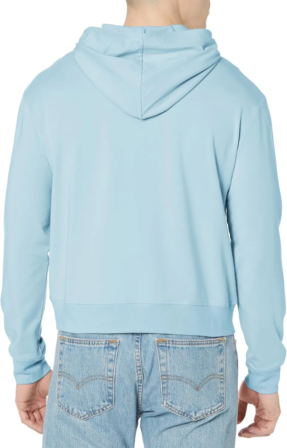 HUGO Women's Center Logo Relaxed Fit Hooded Sweatshirt