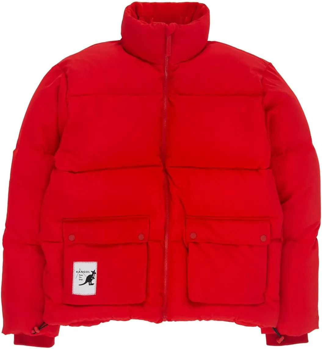 Kangol Patch Pocket Down Jacket - Jet Black/XL Jackets & Vests