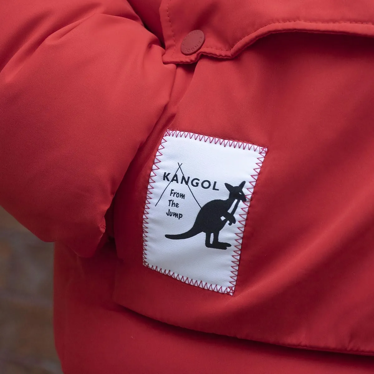 Kangol Patch Pocket Down Jacket - Jet Black/XL Jackets & Vests