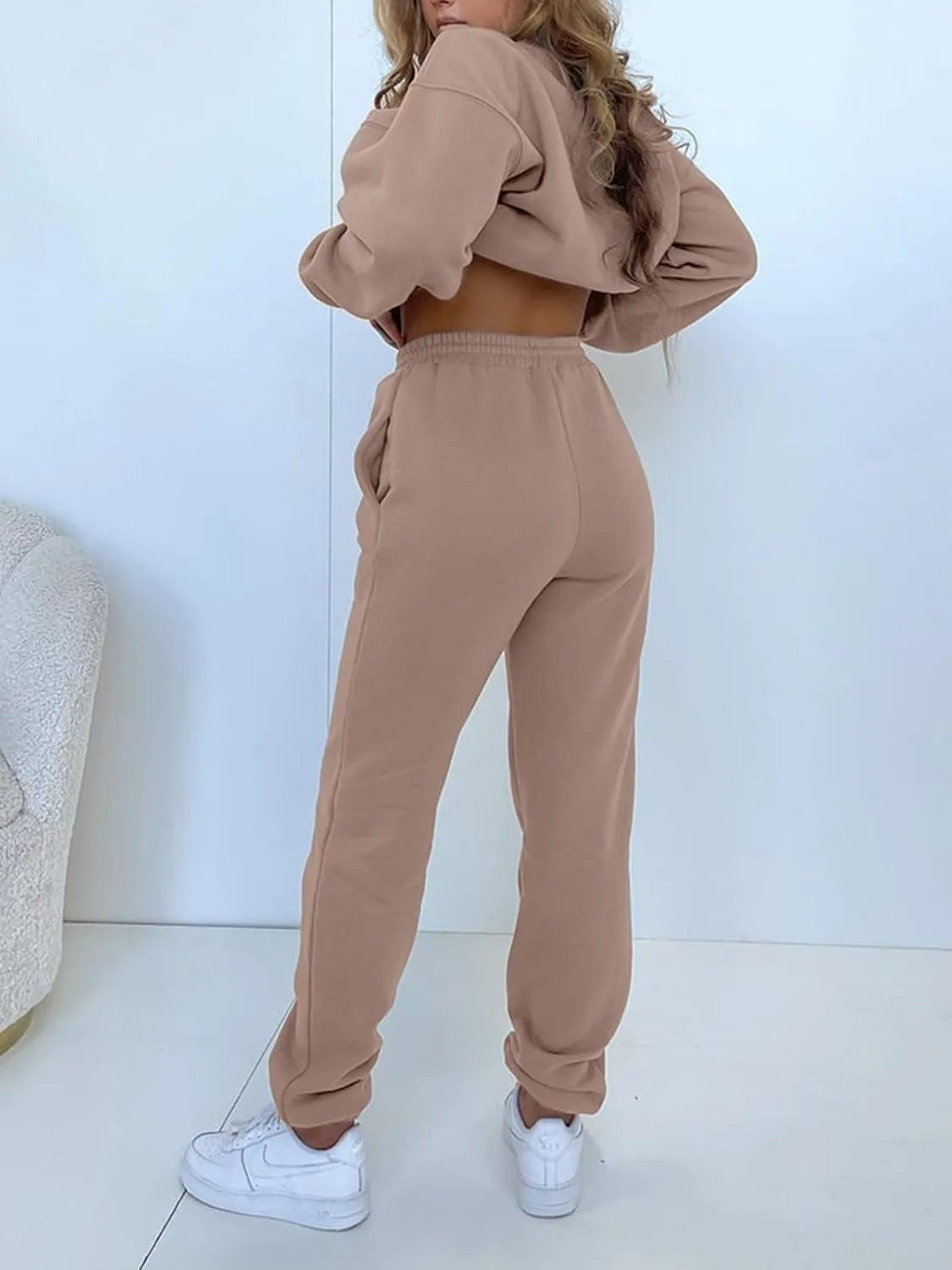 KANSOON Sweatsuits for Women Set 2 Piece Jogging Suit Long Sleeve Pullover Sweatshirts Sweatpants Tracksuit Casual Outfits