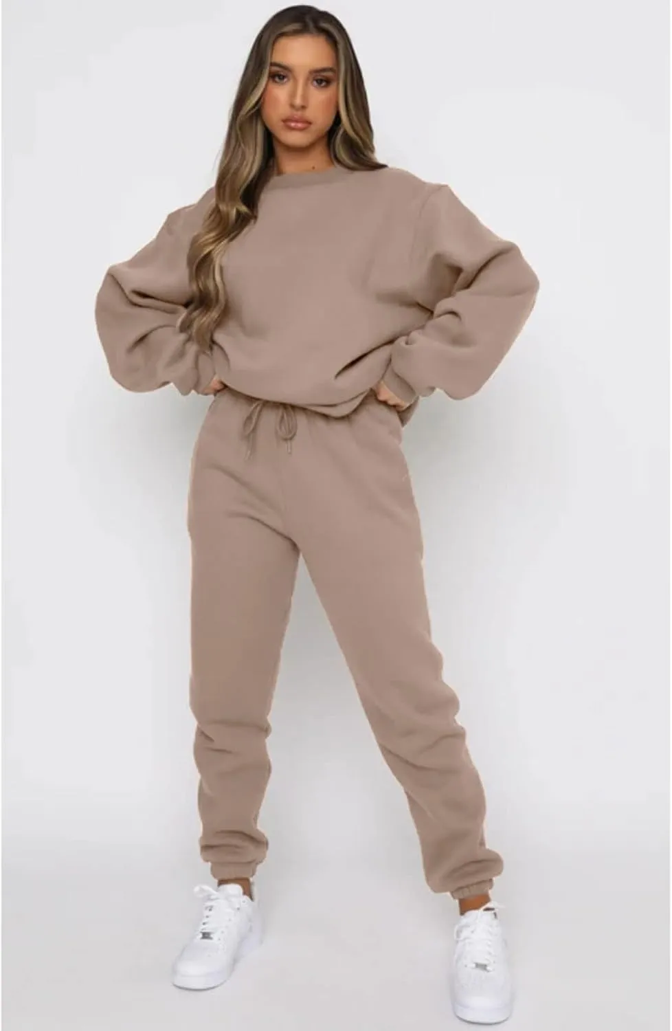 KANSOON Sweatsuits for Women Set 2 Piece Jogging Suit Long Sleeve Pullover Sweatshirts Sweatpants Tracksuit Casual Outfits