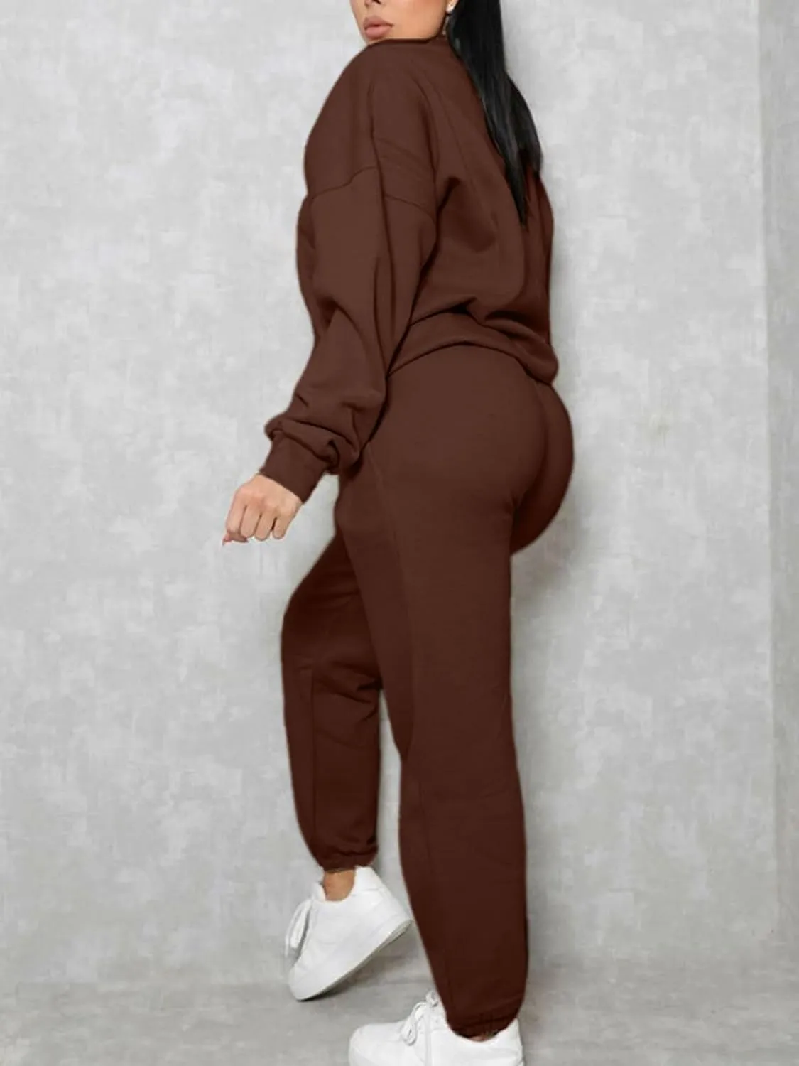 KANSOON Sweatsuits for Women Set 2 Piece Jogging Suit Long Sleeve Pullover Sweatshirts Sweatpants Tracksuit Casual Outfits